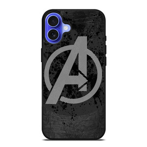 AVENGERS LOGO GRAY iPhone 16 Case Cover AVENGERS LOGO GRAY iPhone 16 Case Cover