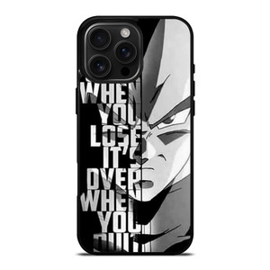 DRAGON BALL VEGETA QUOTE iPhone 16 Pro Max Case Cover DRAGON BALL VEGETA QUOTE iPhone 16 Pro Max Case Cover