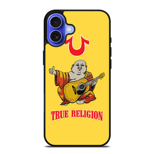 BIG BUDDHA TRUE RELIGION YELLOW iPhone 16 Case Cover BIG BUDDHA TRUE RELIGION YELLOW iPhone 16 Case Cover