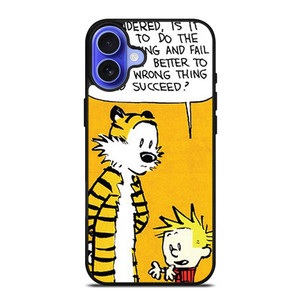 CALVIN AND HOBBES QUOTE iPhone 16 Case Cover
