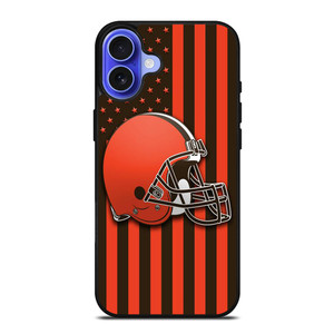 CLEVELAND BROWNS FLAG iPhone 16 Case Cover CLEVELAND BROWNS FLAG iPhone 16 Case Cover