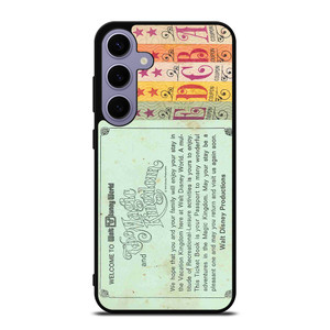 WORLD DISNEY TICKET BOOK Samsung Galaxy S24 Plus Case Cover