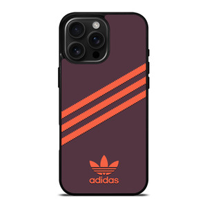 ADIDAS ORIGINALS STRIPES PURPLE ORANGE iPhone 16 Pro Max Case Cover ADIDAS ORIGINALS STRIPES PURPLE ORANGE iPhone 16 Pro Max Case Cover