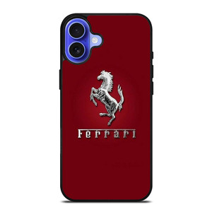 FERRARI LOGO SILVER EMBLEM iPhone 16 Case Cover FERRARI LOGO SILVER EMBLEM iPhone 16 Case Cover