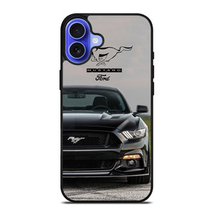 FORD MUSTANG CAR BLACK iPhone 16 Case Cover