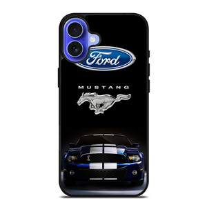 FORD MUSTANG CAR BLUE iPhone 16 Case Cover