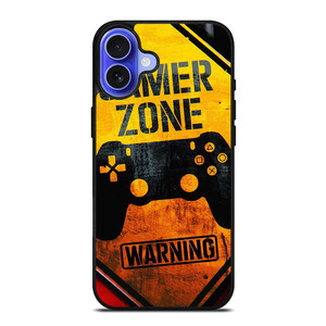 GAMER ZONE WARNING iPhone 16 Case Cover