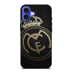 GOLD REAL MADRID LOGO iPhone 16 Case Cover GOLD REAL MADRID LOGO iPhone 16 Case Cover
