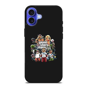 GRAND THEFT AUTO V MARIO BROSS iPhone 16 Case Cover