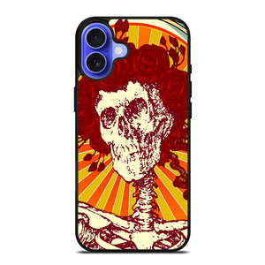GRATEFUL DEAD SKULL ART iPhone 16 Case Cover