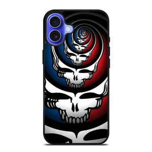 GRATEFUL DEAD SKULL LOGO ART iPhone 16 Case Cover GRATEFUL DEAD SKULL LOGO ART iPhone 16 Case Cover