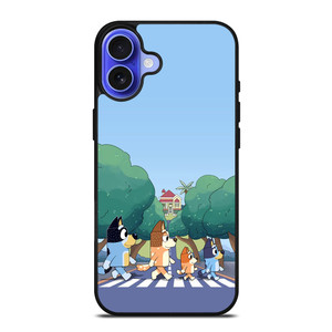 HEELERS FAMILY BLUEY CARTOON ABBEY ROAD iPhone 16 Case Cover