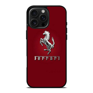 FERRARI LOGO SILVER EMBLEM iPhone 16 Pro Max Case Cover FERRARI LOGO SILVER EMBLEM iPhone 16 Pro Max Case Cover