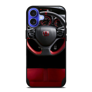 HONDA CIVIC TYPE R STEERING WHEEL iPhone 16 Case Cover HONDA CIVIC TYPE R STEERING WHEEL iPhone 16 Case Cover