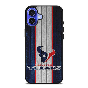 HOUSTON TEXANS WOODEN LOGO iPhone 16 Case Cover
