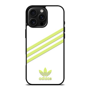 ADIDAS ORIGINALS STRIPES WHITE YELLOW iPhone 16 Pro Max Case Cover ADIDAS ORIGINALS STRIPES WHITE YELLOW iPhone 16 Pro Max Case Cover