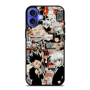HUNTER X HUNTER GON AND KILLUA COLLAGE iPhone 16 Case Cover HUNTER X HUNTER GON AND KILLUA COLLAGE iPhone 16 Case Cover