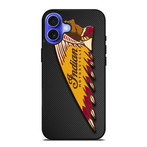 INDIAN MOTOR CYCLE CARBON LOGO iPhone 16 Case Cover