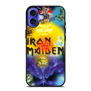 IRON MAIDEN HEAVY METAL BAND iPhone 16 Case Cover IRON MAIDEN HEAVY METAL BAND iPhone 16 Case Cover