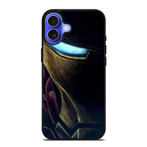 IRONE MAN AVENGERS FACE ART iPhone 16 Case Cover IRONE MAN AVENGERS FACE ART iPhone 16 Case Cover