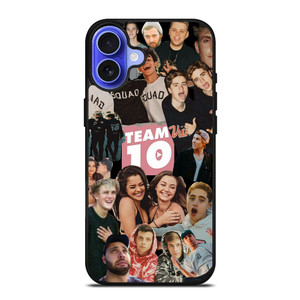 JAKE PAUL TEAM 10 COLLAGE iPhone 16 Case Cover JAKE PAUL TEAM 10 COLLAGE iPhone 16 Case Cover