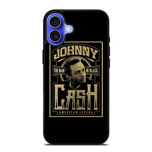 JOHNNY CASH THE MAN IN BLACK AMERICAN LEGEND iPhone 16 Case Cover JOHNNY CASH THE MAN IN BLACK AMERICAN LEGEND iPhone 16 Case Cover