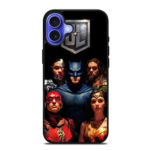 JUSTICE LEAGUE SUPERHEROES iPhone 16 Case Cover JUSTICE LEAGUE SUPERHEROES iPhone 16 Case Cover
