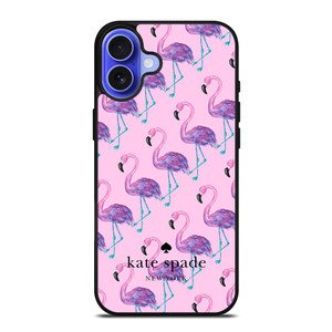 KATE SPADE NEW YORK LOGO FLAMENGOS PATTERN iPhone 16 Case Cover