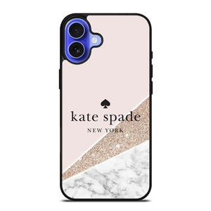 KATE SPADE NEW YORK LOGO SPARKLE MARBLE ICON iPhone 16 Case Cover