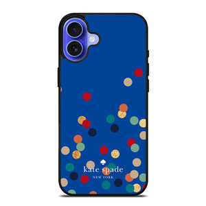 KATE SPADE NEW YORK LOGO SPARKLE POLKADOTS ICON iPhone 16 Case Cover KATE SPADE NEW YORK LOGO SPARKLE POLKADOTS ICON iPhone 16 Case Cover