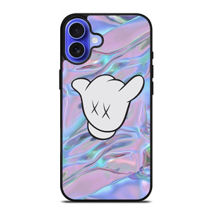 KAWS GLOVES COLORFUL iPhone 16 Case Cover