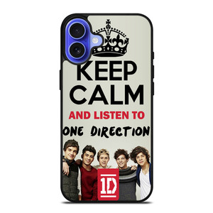KEEP CALM AND LISTEN TO ONE DIRECTION iPhone 16 Case Cover KEEP CALM AND LISTEN TO ONE DIRECTION iPhone 16 Case Cover