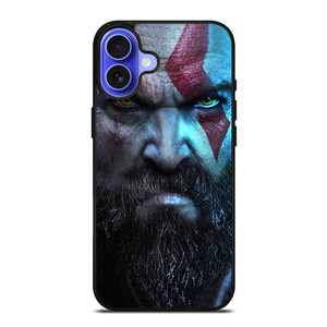KRATOS FACE GOD OF WAR RAGNAROK iPhone 16 Case Cover KRATOS FACE GOD OF WAR RAGNAROK iPhone 16 Case Cover