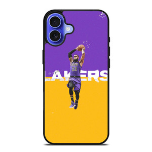 LA LAKERS LEBRON JAMES ART iPhone 16 Case Cover