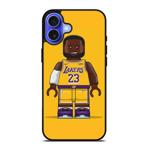 LEBRON JAMES LA LAKERS NBA LEGO BASKETBALL iPhone 16 Case Cover LEBRON JAMES LA LAKERS NBA LEGO BASKETBALL iPhone 16 Case Cover