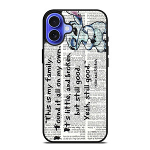 LILO AND STITCH QUOTES Disney iPhone 16 Case Cover LILO AND STITCH QUOTES Disney iPhone 16 Case Cover