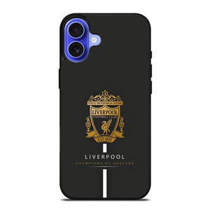 LIVERPOOL FC CHAMPIONS OF ENGLAND iPhone 16 Case Cover