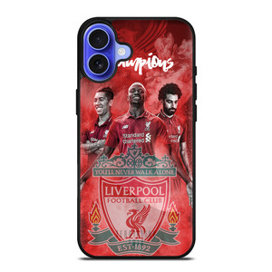 LIVERPOOL FC TRIO FIRMINO MANE SALAH iPhone 16 Case Cover
