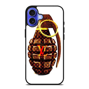 LOUIS VUITTON LV LOGO GOLDEN GRENADE iPhone 16 Case Cover LOUIS VUITTON LV LOGO GOLDEN GRENADE iPhone 16 Case Cover