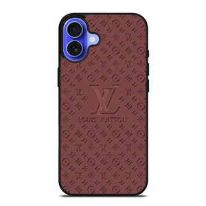 LOUIS VUITTON LV ROSE BROWN LOGO ICON iPhone 16 Case Cover LOUIS VUITTON LV ROSE BROWN LOGO ICON iPhone 16 Case Cover