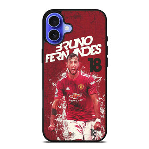 MANCHESTER UNITED BRUNO FERNANDES iPhone 16 Case Cover MANCHESTER UNITED BRUNO FERNANDES iPhone 16 Case Cover