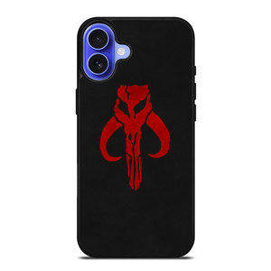 MANDALORIAN RED SKULL LOGO iPhone 16 Case Cover MANDALORIAN RED SKULL LOGO iPhone 16 Case Cover