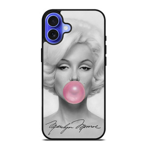 MARILYN MONROE PINK BUBBLEGUM iPhone 16 Case Cover MARILYN MONROE PINK BUBBLEGUM iPhone 16 Case Cover