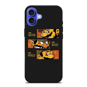 MARIO BROSS THE GOOD BAD UGLY iPhone 16 Case Cover MARIO BROSS THE GOOD BAD UGLY iPhone 16 Case Cover