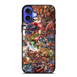 MARVEL AND DC SUPERHEROES iPhone 16 Case Cover MARVEL AND DC SUPERHEROES iPhone 16 Case Cover