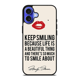 MARYLIN MONROE QUOTES iPhone 16 Case Cover MARYLIN MONROE QUOTES iPhone 16 Case Cover
