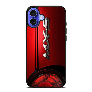 MAZDA MX5 SPORT CAR EMBLEM iPhone 16 Case Cover MAZDA MX5 SPORT CAR EMBLEM iPhone 16 Case Cover