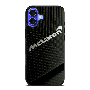MCLAREN CAR LOGO CARBON iPhone 16 Case Cover