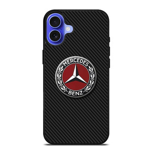 MERCEDES BENZ CLASSIC LOGO CARBON iPhone 16 Case Cover MERCEDES BENZ CLASSIC LOGO CARBON iPhone 16 Case Cover
