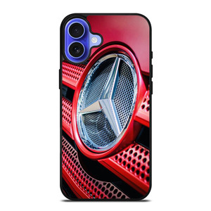 MERCEDES BENZ LOGO EMBLEM RED iPhone 16 Case Cover MERCEDES BENZ LOGO EMBLEM RED iPhone 16 Case Cover